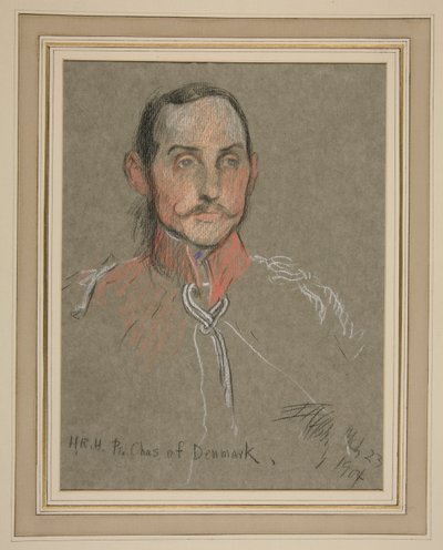 Kroning af Edward VII Portræt: Prins Charles af Danmark af Edwin Austin Abbey
