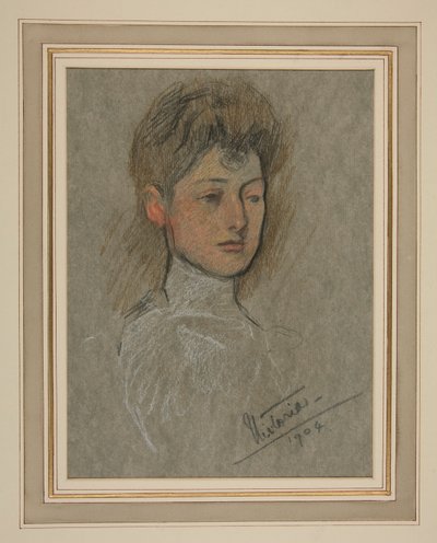Kroning af Edward VII Portræt: Prinsesse Victoria Alexandra Olga Mary af Edwin Austin Abbey