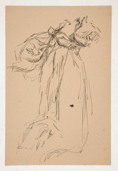 Draperi undersøgelse af Edwin Austin Abbey