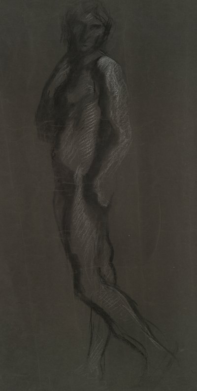 Tidlig figur undersøgelse for af Edwin Austin Abbey