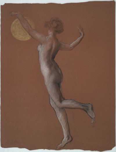 Tidlig figurundersøgelse for af Edwin Austin Abbey