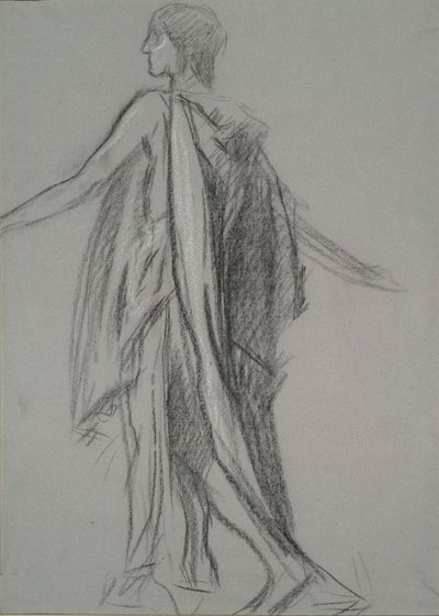 Tidlig figurundersøgelse for af Edwin Austin Abbey