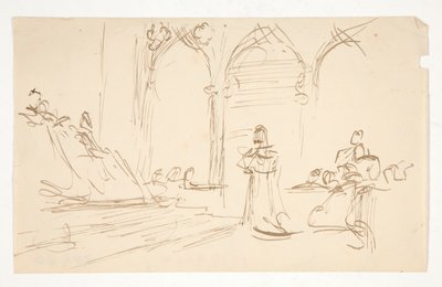 Tidlig undersøgelse for af Edwin Austin Abbey