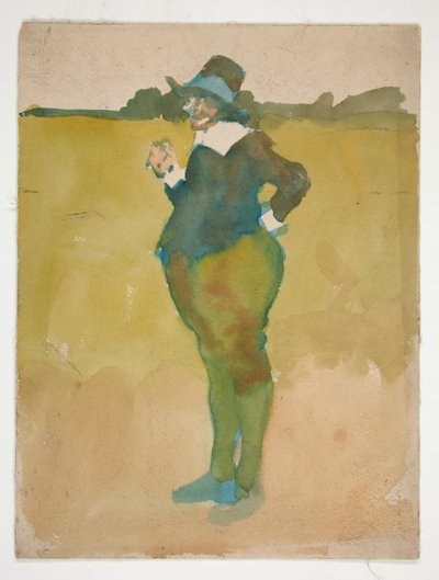 Fed mand i landskab af Edwin Austin Abbey
