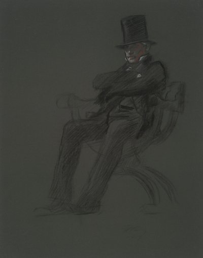 Figurstudie for af Edwin Austin Abbey