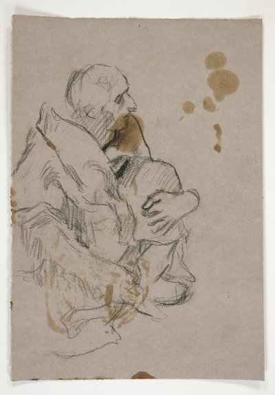 Figurstudie for af Edwin Austin Abbey
