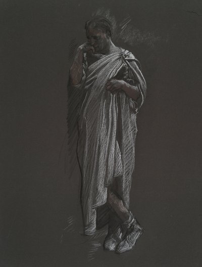 Figurstudie for af Edwin Austin Abbey