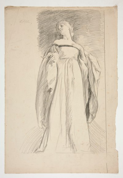 Figurstudie for af Edwin Austin Abbey