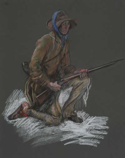 Figurstudie for af Edwin Austin Abbey