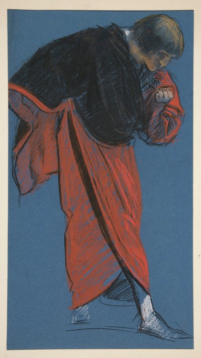 Figurstudie for af Edwin Austin Abbey