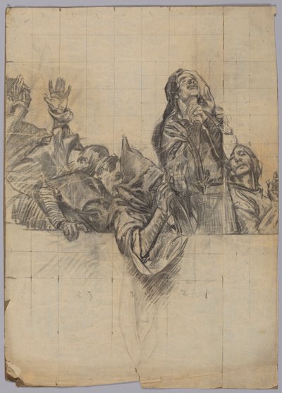 Figurstudie for af Edwin Austin Abbey