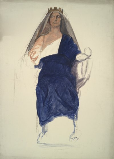 Figurstudie for af Edwin Austin Abbey