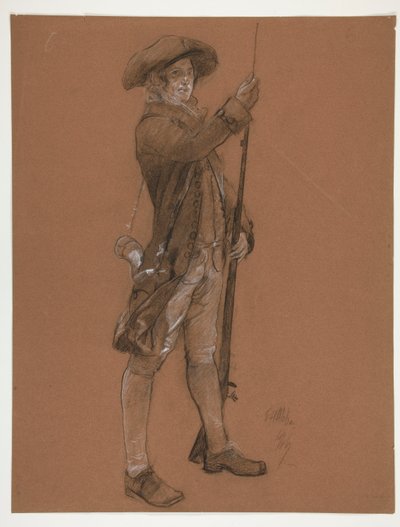 Figurstudie for af Edwin Austin Abbey