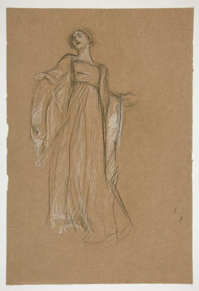Figurstudie for af Edwin Austin Abbey