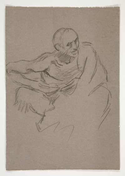 Figurstudie for af Edwin Austin Abbey