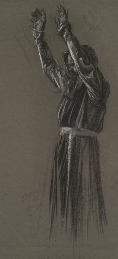 Figurstudie for af Edwin Austin Abbey