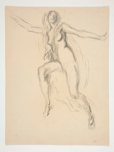 Figurstudie for af Edwin Austin Abbey