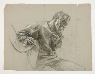 Figurstudie for af Edwin Austin Abbey