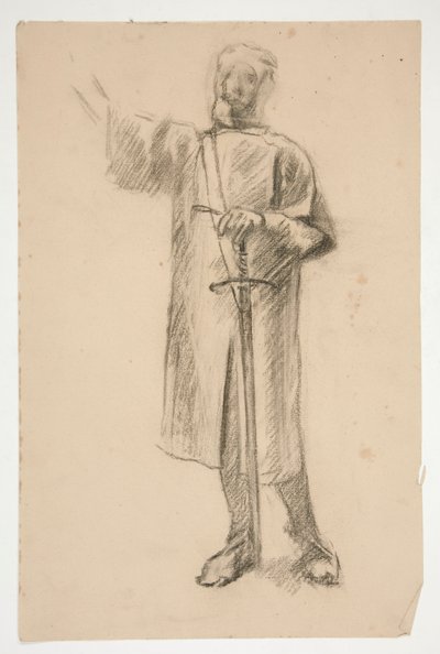 Figurstudie for af Edwin Austin Abbey