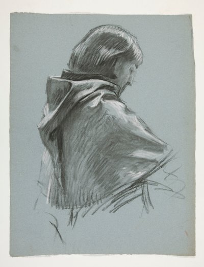 Figurstudie for kong Arthur af Edwin Austin Abbey