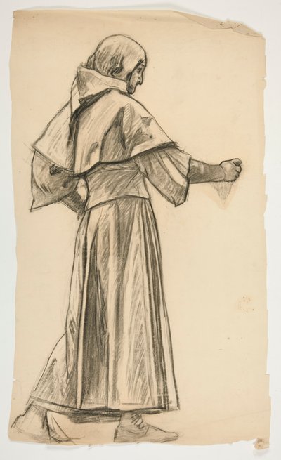 Figurstudie for kong Arthur af Edwin Austin Abbey