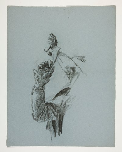Figurstudie for kong Arthur af Edwin Austin Abbey