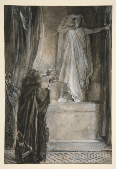 Hermione - Akt V, Scene III, Vinteren af Edwin Austin Abbey