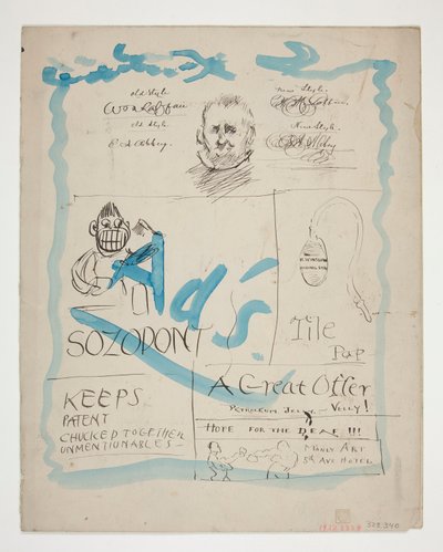Illustration til avisen The Tile Club? af Edwin Austin Abbey