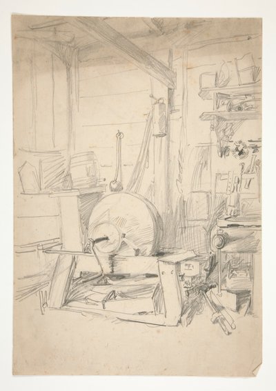 Interiørstudie af Edwin Austin Abbey