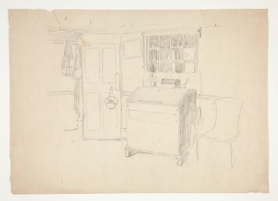 Interiørstudie af Edwin Austin Abbey