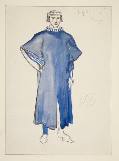 John of Gaunt, kostumeskitse til Henry Irving af Edwin Austin Abbey