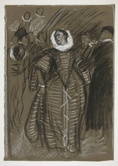 Katharina, første akt, scene I, tæmning af spidsmusen af Edwin Austin Abbey