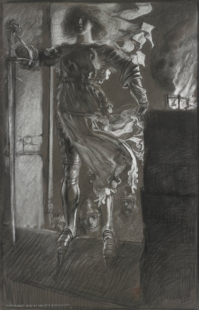 La Pucelle, fra Kong Henry VI, del I, 3. akt, scene 2 af Edwin Austin Abbey