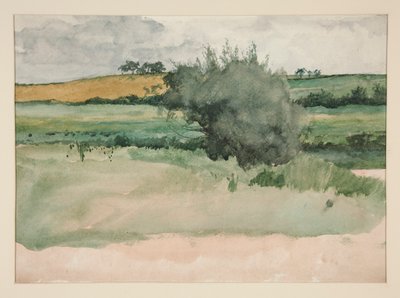 Landskab - Marker af Edwin Austin Abbey