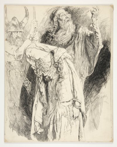 Lear med Cordelia død i sine arme, akt V, Scene iii, Kong Lear af Edwin Austin Abbey