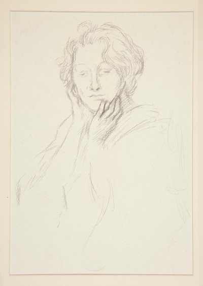 Portræt af Mrs. Abbey af Edwin Austin Abbey