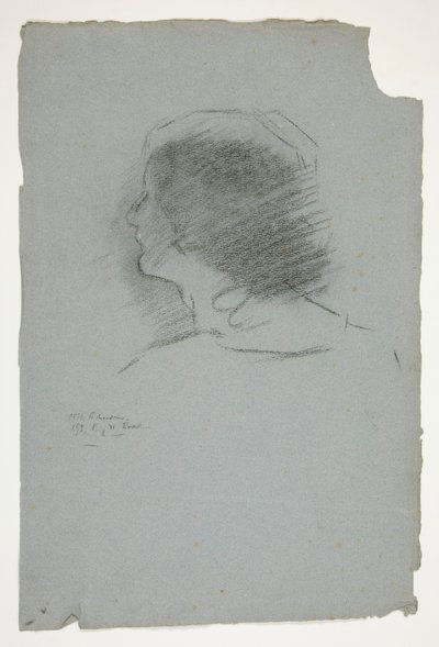 Portræt af Mrs. Richardson af Edwin Austin Abbey