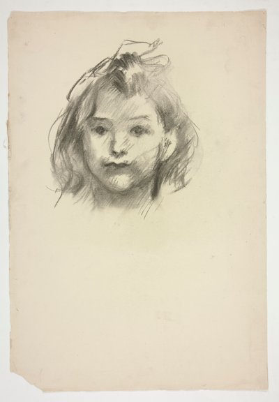 Portræt af en pige (uidentificeret sitter) af Edwin Austin Abbey