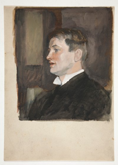 Portræt af en ung mand (uidentificeret sitter) af Edwin Austin Abbey