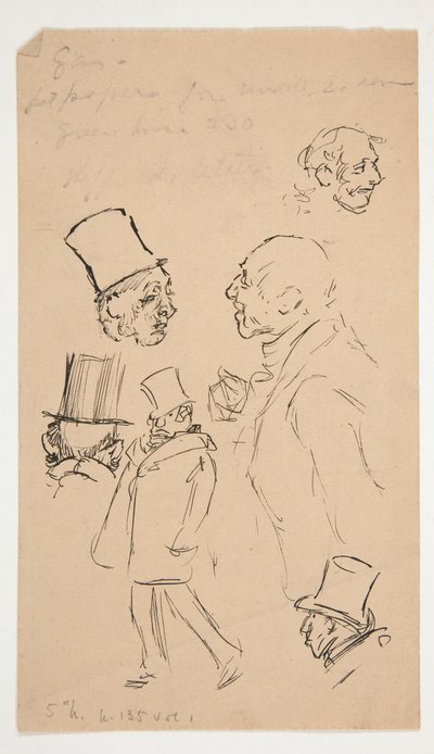 Ark med skitser af Edwin Austin Abbey