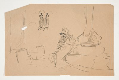 Skitse til af Edwin Austin Abbey