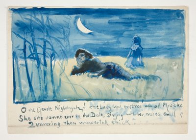 Skitse til af Edwin Austin Abbey