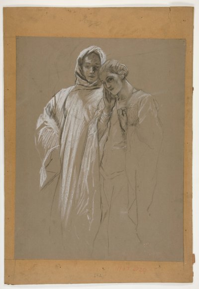 Undersøgelse. Mand og kvinde af Edwin Austin Abbey