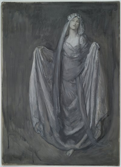 Studie for Blanchefleur?, for af Edwin Austin Abbey