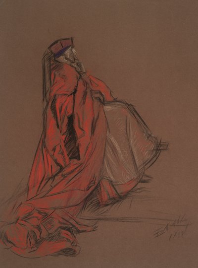 Undersøgelse for kardinal Woolsey til retssag mod Catherine af Edwin Austin Abbey