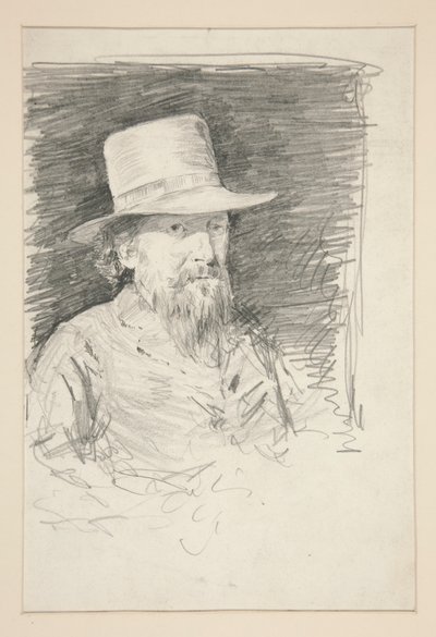 Undersøgelse for General Meade: skitse til vægmaleri til statshovedbygningen i Harrisburg, Pennsylvania, 1902-1911 (fuldført af John Singer Sargent) af Edwin Austin Abbey