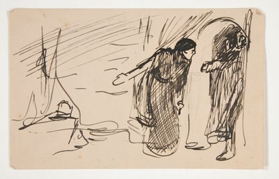 Studie for kong Henrik IV (del II), af Edwin Austin Abbey