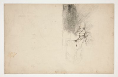 Studie for Mariana, fra Mål for Mål af Edwin Austin Abbey