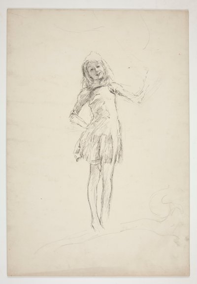 Studie for Puck, fra En skærsommernat af Edwin Austin Abbey
