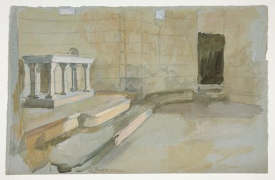 Studie til The Quest of the Holy Grail (serie på femten malerier til Boston Public Library, afsluttet i 1901) af Edwin Austin Abbey